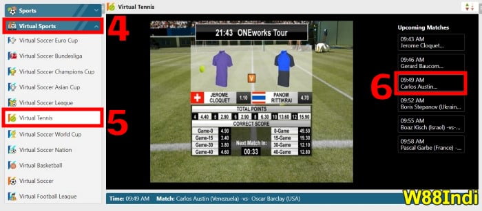 การลงเล่นเล่นเทนนิสเสมือนจริง สําหรับมือใหม่